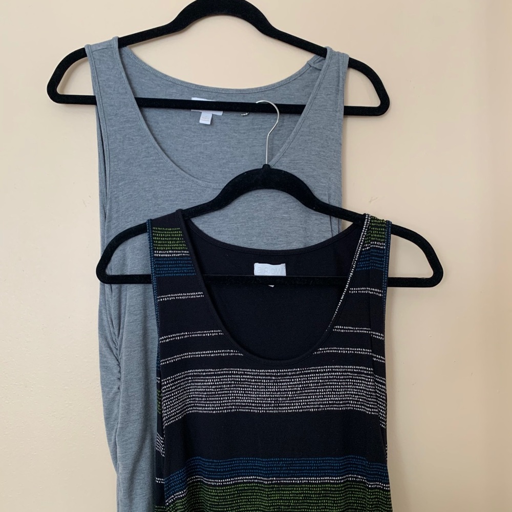 Set of 2 Midi Length Maternity Dresses